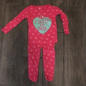 2 sets of footless pjs by Carters.